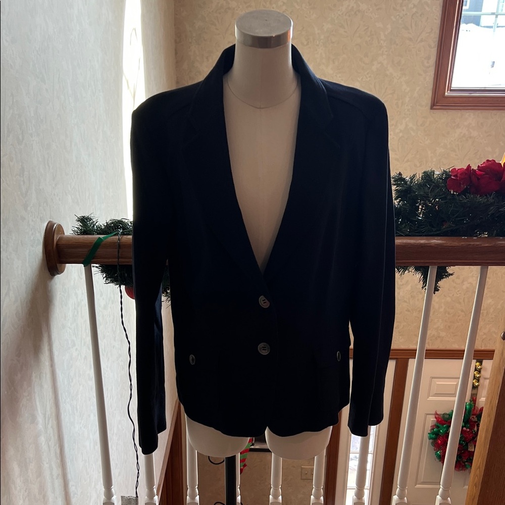 Talbots Classic Navy Blue Blazer